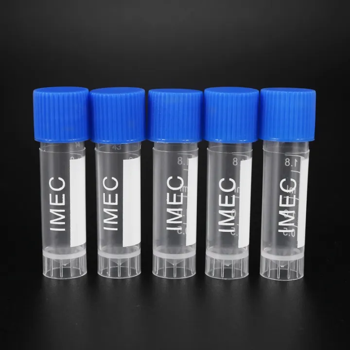 ARELENE 50Pcs 1.8ml Plastic Graduated 0.063oz Cryovial Test Tube Sample ...