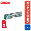 LOTTE Stick Gum 5Pc Cool Menthol Chewing Gum (13.5g) (Multipack). 