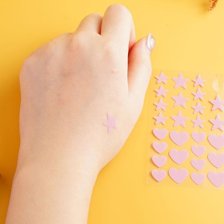 Acne%20Patch%20Pimple%20Patch,%20Pink%20Heart%20&%20Star%20Shaped%20Absorbing%20Cover%20Hydrocolloid%20Patches%20For%20Face%20(36%20Count%20For%2036%20Pimples%20(Pack%20of%201)%20-%20Image%203