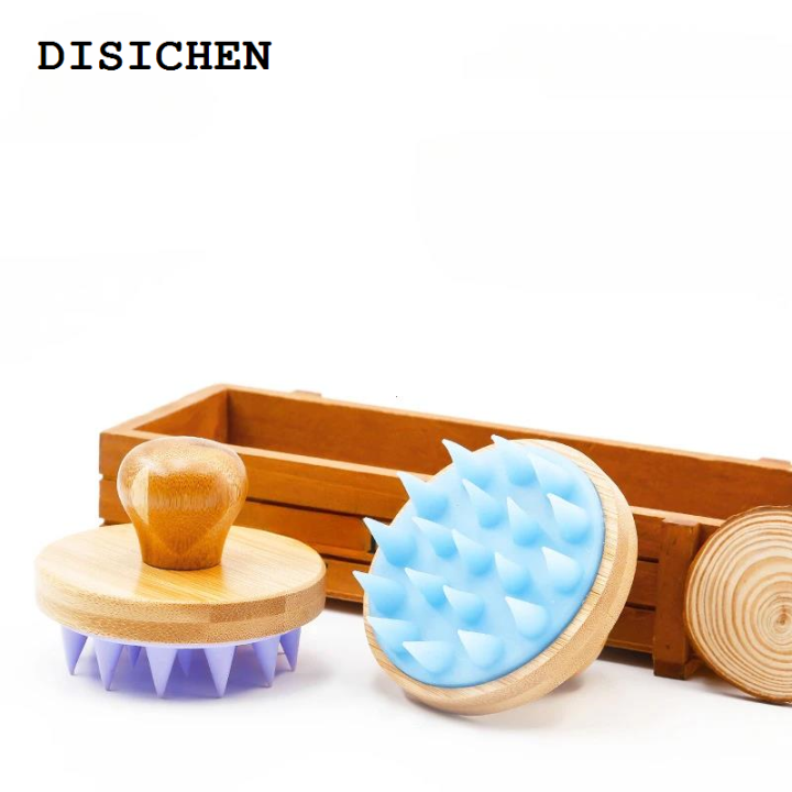 DISICHEN%20Affordable%20Silicone%20Scalp%20Hair%20Massager%20Head%20Scalp%20Massage%20Comb%20Bamboo%20Handle%20Multifunctional%20Bath%20Shower%20Shampoo%20Hair%20Washing%20Brush%20-%20Image%203