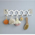 25.5 * 10.5 CM Back door hook durable Stainless steel  Hangers without punching holes Bedroom door storage storage wall hanging for door bath bedroom heating. 