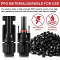 32 PCS Solar Panel Connectors , 16 Pairs Male/Female + 2 Wrenches Solar Connectors,for Solar Power. 