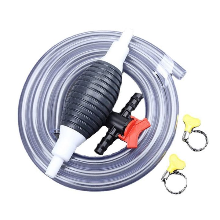 Manual Oil Transfer Pump - 5L/min Portable Siphon For Fuel And Fluids