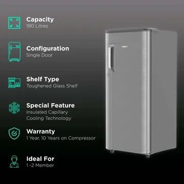 Whirlpool%20190%20Liters%20205%20IMPC%20PRM%203S%20Lumina%20Steel%203%20Star%20Single%20Door%20Refrigerator%20-%20Image%202