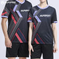Alp black quick-drying badminton top t-shirt football tennis beach volleyball shirt professional sportswear quick-drying clothing for men and women anti-friction yt-2016. 