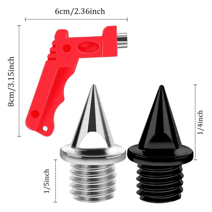 NAMUNY%20120%20PCS%201/4%20Inch%20Stainless%20Steel%20Track%20and%20Country%20Spikes%20Golf%20Shoe%20Spikes%20with%20Spike%20Wrench,%20Replacement%20Spike%20-%20Image%203