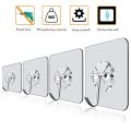 6pcs Self Adhesive Hook Transparent Hooks for Kitchen Bathroom Door Ceiling Hanger | Home Office Wall Powerful Plastic Wall Hook | Hooks For Wall. 