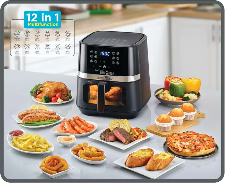 BLACK+DECKER%20(XL)%202%20KG/8.5%20L%20Air%20Fryer,%205.8L%20Basket,%201800W,%20Touch%20Screen,%2012-in-1%20With%20Rapid%20Hot%20Air%20Circulation%20For%20Frying_AF5800-B5%20-%20Image%206