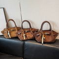 Pebbles Nepal | Classic 90s Minimalist Shoulder Bag | Aesthetic Small Side Bag with Silk Scarf & Plushie Charm | Retro Baguette Handbag for Women. 
