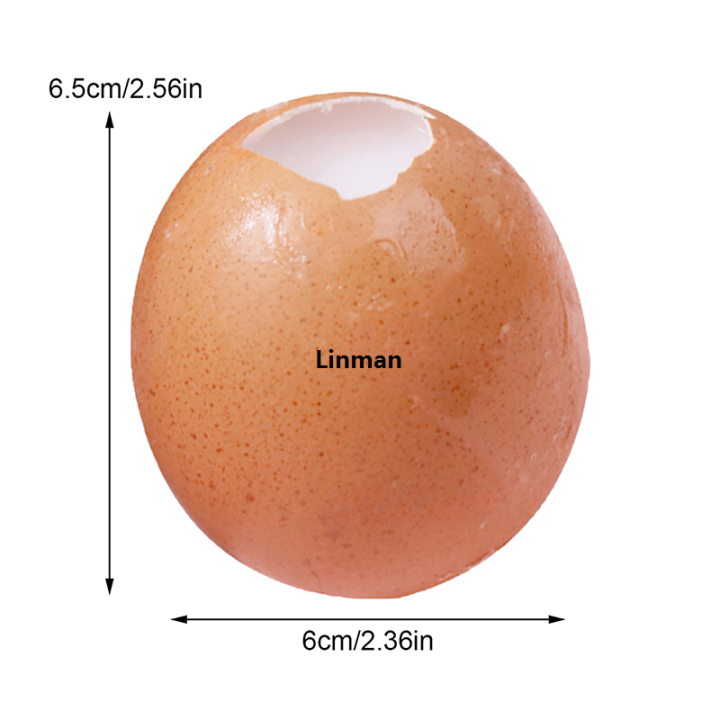 Linman Squishy Artificial Egg Squeeze Fidget Toys Funny Stress RelieveNew r Reduce Pressure Prop For Kids And Adults Disposable Egg Shell