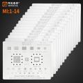 Amaoe BGA Reballing Stencil for Xiaomi 10/9/8/6 11 11 Pro 12 Pro 12X Note8 SDM710 SM8250 K20 K30 K40 K50 PRO Note 2 /3/4/4x/5/MIX Redmi 9A MI4 Note7/10/11Pro+ CPU RAM POWER IC Chip. 