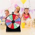 Toys Wheel Prize Spin Game Fortune Party Turn Plate Wall Carnival Raffle The Draw Tabletop Lottery Machine Winner Fun Turntable JUE. 