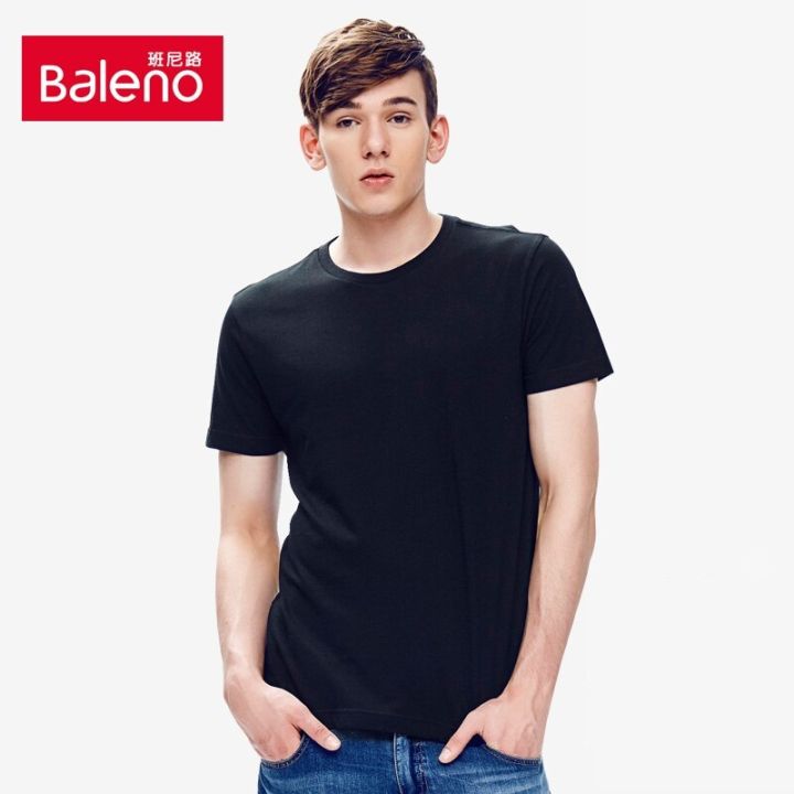 Baleno T-shirt Color Small fresh Cotton Short Sleeved Metrosexual T-shirt For Men