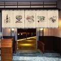 Japanese Cuisine Sushi Shop Short Curtain Restaurant Decor Noren Kitchen Banner Pennant Izakaya Bistro Bar Ramen Half Curtains. 
