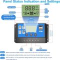 Solar Charge Controller, 10A / 20A Solar Panel Charge Controller 12v/24v Dual Voltage Auto Adjust. 