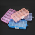 (GGBR) Pack of 12Pcs Plastic Jewelry Box Organizer Storage Container with Adjustable Dividers 15 Grids. 