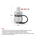 Car Aluminum Alloy Oil Drain Valve Quick Drain Suitable Quick Twist Oil Drain Valve for M12x1.25 with Hose Parts. 