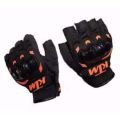 Ktm Half Cut Racing Biking Driving Motorcycle Gloves. 