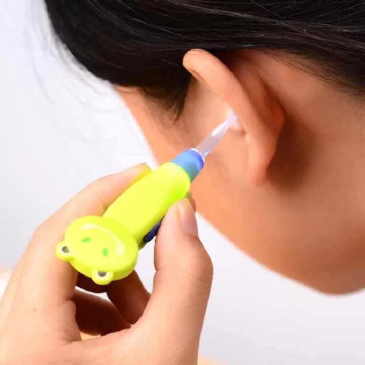 Ear Picker,Ear Spoon Cleaning with LED Lighting Cute Animal Detachable Earwax Remover Tool Safety Cleaner Spoon for Kids Peel Ears