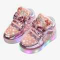 MoonCare - Baby Girl Glitter Sneakers LED Lights Shoes With Velcro. 
