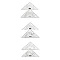NCANRUI 6x Chart Drawing Triangle Ruler for Ship Drawing 300mm Large-Scale Triangle Ruler. 