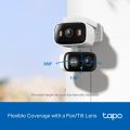 TP-Link Tapo C246D Indoor/Outdoor 2K 3MP Dual Lens Pan/Tilt Security Camera  Free AI Detection Full-color Smart Night Vision, 2-Way Audio Works with Alexa, Google Assistant & Samsung SmartThings. 