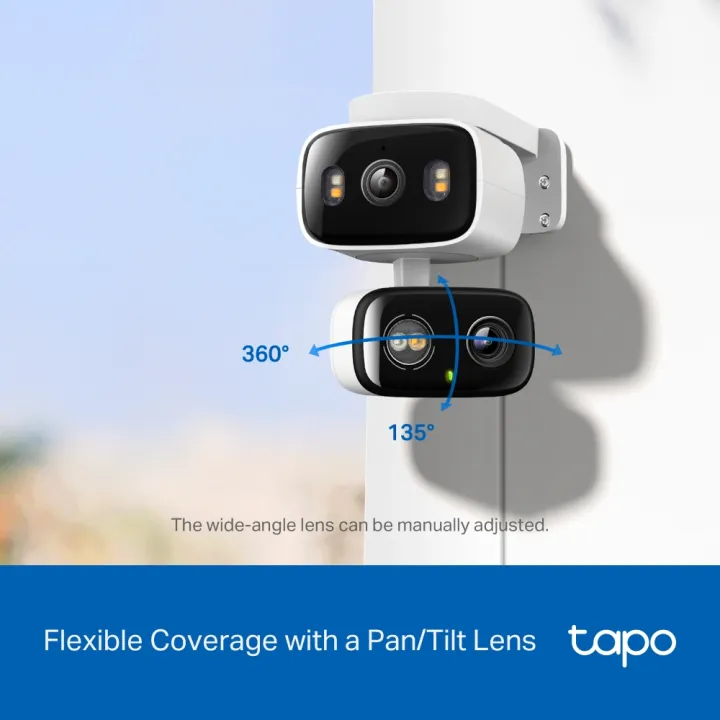 TP-Link%20Tapo%20C246D%20Indoor/Outdoor%202K%203MP%20Dual%20Lens%20Pan/Tilt%20Security%20Camera%20%20Free%20AI%20Detection%20Full-color%20Smart%20Night%20Vision,%202-Way%20Audio%20Works%20with%20Alexa,%20Google%20Assistant%20&%20Samsung%20SmartThings%20-%20Image%206