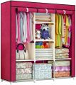 Large Portable Wardrobe with Metal Hangers – Reinforced Fabric Storage Cabinet, Dustproof Cover, Easy Assembly | Cloth Daraz | Wardrobe. 