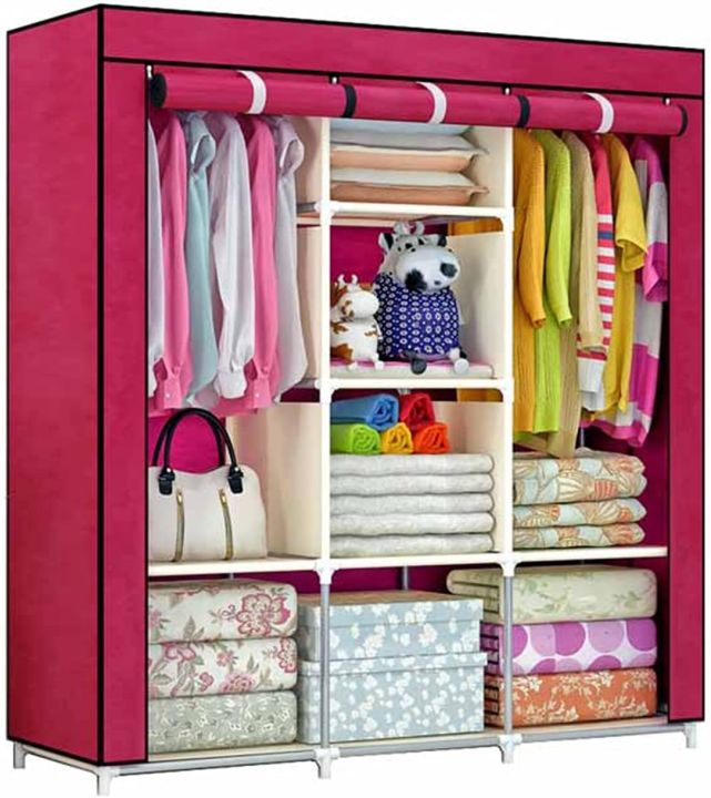 Large%20Portable%20Wardrobe%20with%20Metal%20Hangers%20%E2%80%93%20Reinforced%20Fabric%20Storage%20Cabinet,%20Dustproof%20Cover,%20Easy%20Assembly%20%7C%20Cloth%20Daraz%20%7C%20Wardrobe%20-%20Image%204