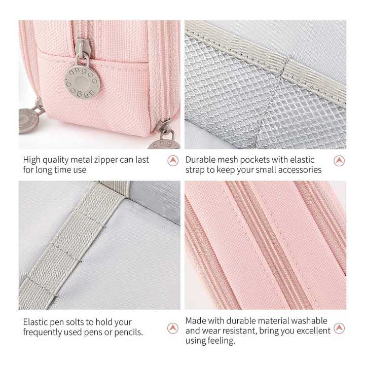 SptrryANGOO%20Large%20Capacity%20Pencil%20Case%203%20Compartment%20Pouch%20Pen%20Bag%20for%20School%20Teen%20Girl%20Boy%20Men%20Women%20(Pink)%20-%20Image%205