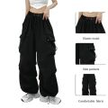 Summer Wide Leg Cargo Parachute Baggy Pocket Trouser Pants For Women By Forever Clothing - Fashion | Pants For Women. 