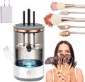 Automatic Spinning Makeup Brush Cleaner Fit  For All Size Makeup Brush-Black. 