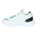 White/Green Run Life Fashion Shoes For Men. 