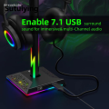 Sutuiying Fashion Anrushide RGB Gaming Headphone Stand Rack 6 Monochrome Modes Gamer Headset New Display Stand Headset Holder Hanger Earphone Accessories. 