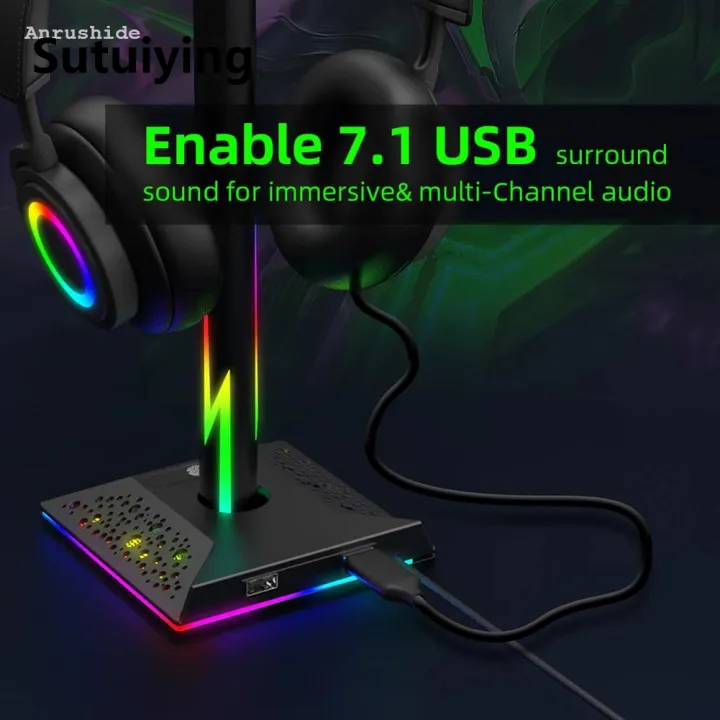 Sutuiying%20Fashion%20Anrushide%20RGB%20Gaming%20Headphone%20Stand%20Rack%206%20Monochrome%20Modes%20Gamer%20Headset%20New%20Display%20Stand%20Headset%20Holder%20Hanger%20Earphone%20Accessories%20-%20Image%203