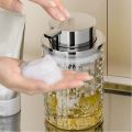 Practical Press Type Soap Dispenser Refillable Plastic Soap Pump Jar Seal Foaming Hand Soap Dispenser. 