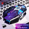 Wenefang VAORLO Gaming Mouse Rechargeable Wireless Silent Mouse LED Backlit 2.4G USB 1600DPI Optical Ergonomic Mouse Gamer Desktop For PC Laptop. 