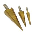 Step Drill Bit Drill Set For Metal, Wood, Plastics HSS-3 | Multipurpose Dril Bit Set With Heat Treated & Titanium Nitride Coating. 