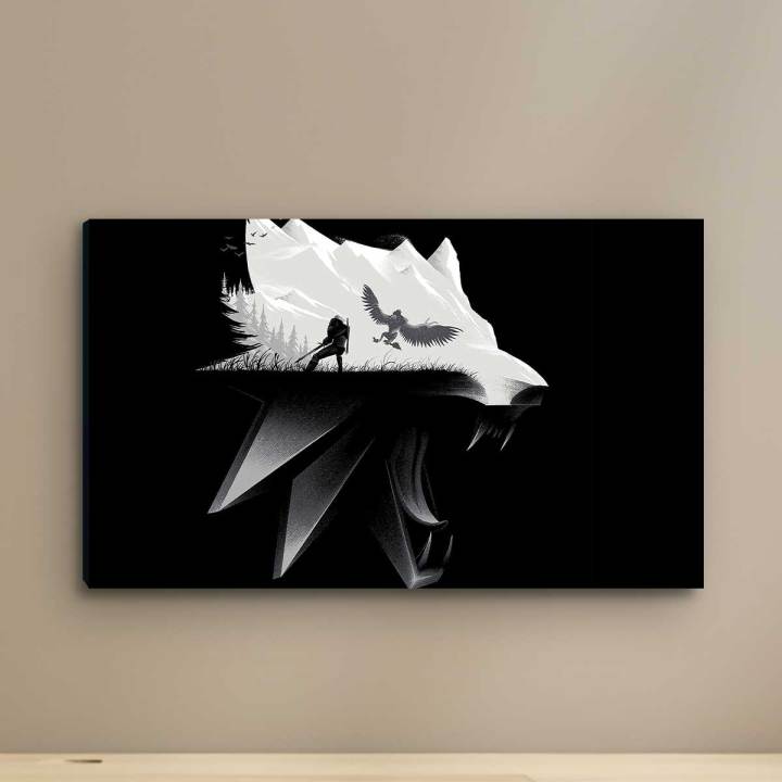 The Witcher Wooden Framed Canvas Design