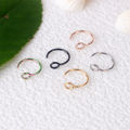 [ New ] Stainless Steel C Type Fishhook Nose Ring U Shape Nasal Splint Earrings Accessories Nose Stud Piercing Jewelry. 