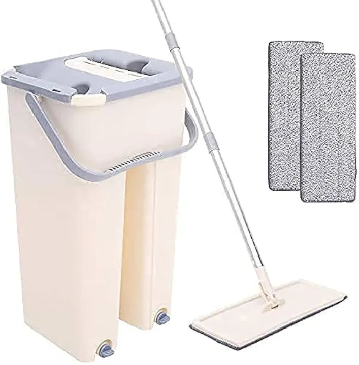 SCRATCH%20360%20Degree%20Flexible%20Cleaning%20Mop%20With%20Bucket%20And%202%20Microfiber%20Pads%20%7C%20Smart%20Design%20Rotatable%20Cleaning%20Mop%20-%20Image%204