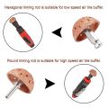 42mm Tire Buffer Wheel Bowl Type Grinding Tungsten Steel Tire Repair Tool with 2 Pcs Linking Rod Adapter. 