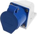 Generic 32amp 3 Pin Industrial Socket 220-250V Weatherproof IP44 2P+E 3Phase 32A. 