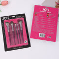 JOS European and American cross-border makeup brushes set of five brushes, brushes that do not pierce the face, pink beauty tools, eyeshadow brushes. 