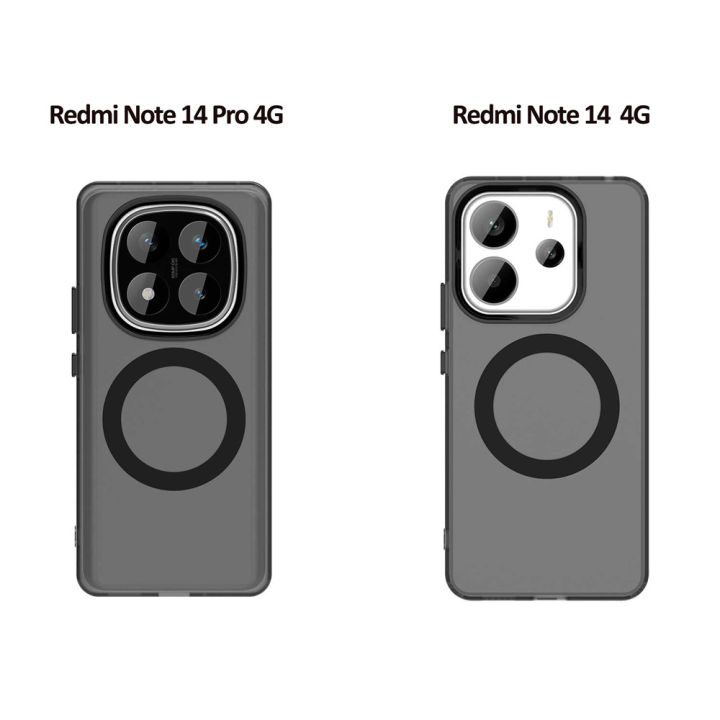 Lereach%20Colorful%20Matte%20Transparent%20Case%20for%20Xiaomi%20Redmi%20Note%2014%204G%2014%20Pro%204G%20Anti-fingerprints%20PC%20Hard%20Back%20Cover%20Phone%20Case%20-%20Image%202