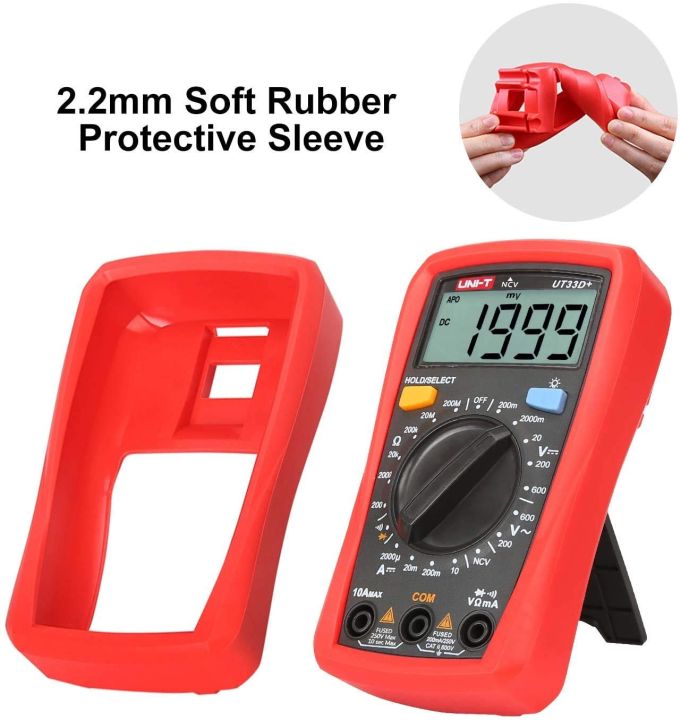 UNI-T%20digital%20Multimeter%20UT33D+NCV%20point%20Multimeter%20Voltage%20Current%20Resistance%20Tester%20Buzzer%20LCD%20Backlight%20With%20non%20contact%20Buzzer%20-%20Image%202