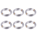 6X, 3mm Aluminium Wire 10M Craft Silver Wire for Jewellery Making Clay Modelling Bonsai and Model. 