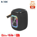 Rock Thunder Bluetooth Speaker With 12Hrs Playtime || USB/TF Card || FM || Powerful Bass || Rugged Built || TWS Feature || RGB Lights || IPX5 Water & Shock Resistant Speaker. 