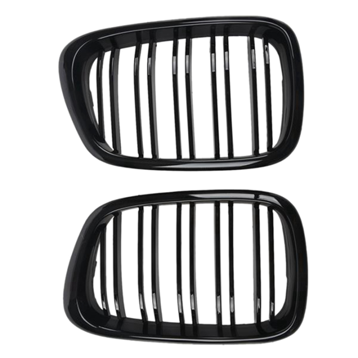 FORIDE%202X%20Glossy%20Black%20Front%20Hood%20Kidney%20Grille%20Grill%20Dual%20Line%20for%20E39%205-Series%20525%20528%201995-2004%2051137005837%2051137005838%20-%20Image%205