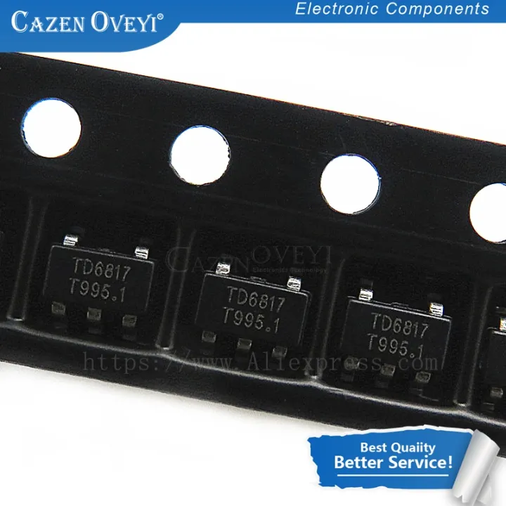 10pcs/lot TD6817 1.5MHz 2A Synchronous Step-Down Regulator Dropout SOT ...
